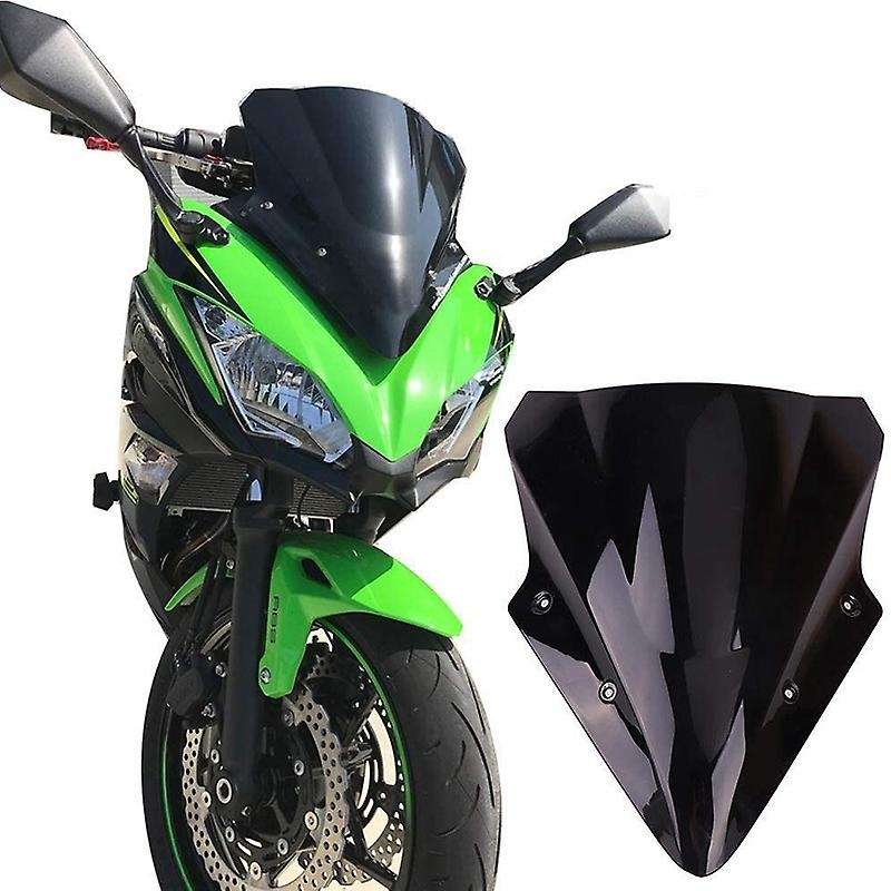 Windshield WindScreen Double Bubble Windshield Deflector for Ninja 650 2017-2019 Motorcycle Accessor