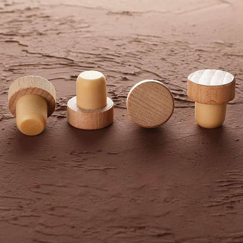 Wine Bottle Corks T Shaped Cork Plugs Compatible Wine Cork Wine Stopper Reusable Wine Corks Wooden a