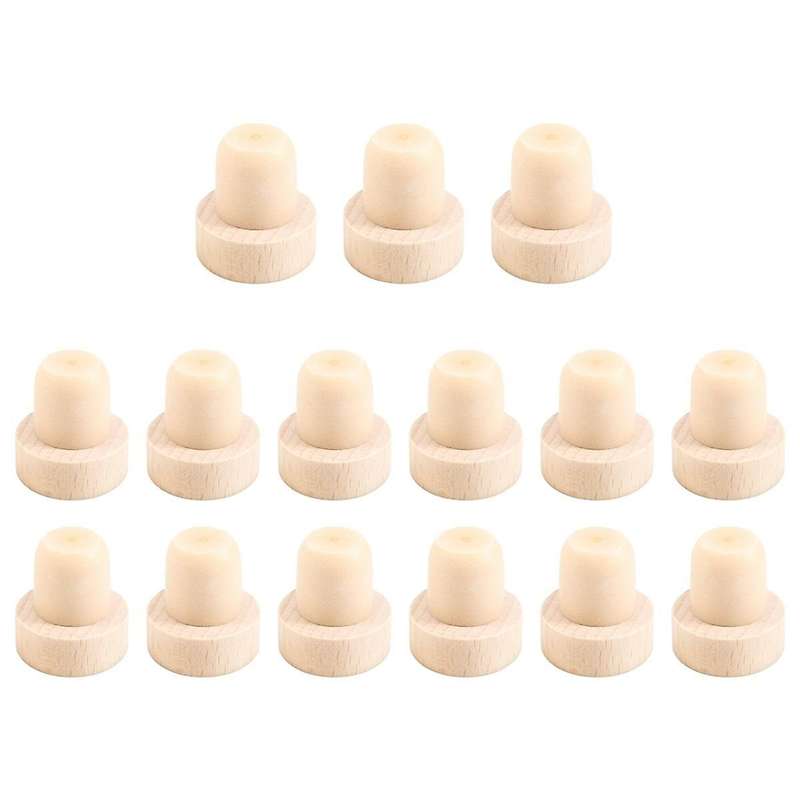 Wine Bottle Corks T Shaped Cork Plugs for Wine Cork Wine Stopper Reusable Wine Corks Wooden and Rub
