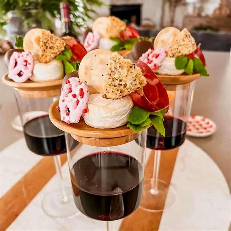 Wine Glass Charcuterie Topper, Wine Glass Topper,Wine Glass Charcuterie Board Wine Prevent Red Wine