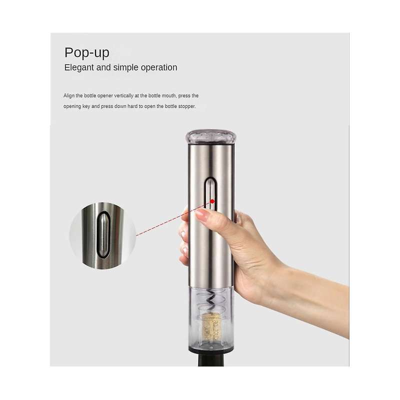 Wine Opener Electric Stainless Steel Bottles Opener Automatic Portable Red Wine Bottles Opener Kitc