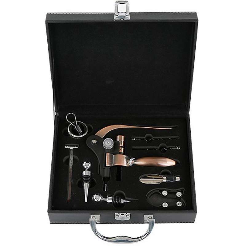 Wine Opener Set Premium Leather Box Rabbit Corkscrew Wine Bottle Opener,wine Pourer
