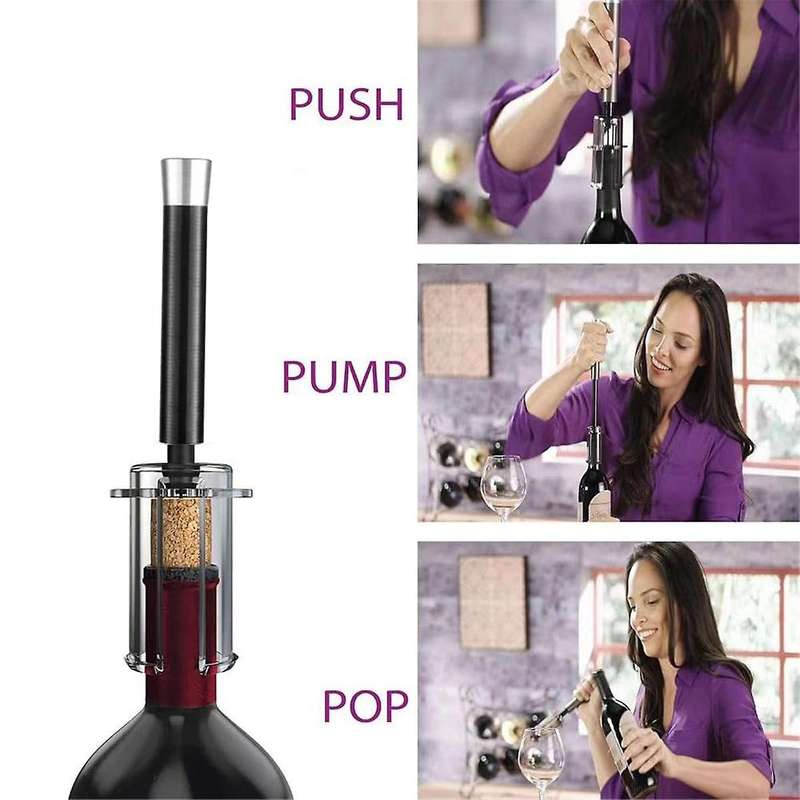 Wine Opening Set Air Pressure Pump Wine Bottle Opener, Easy Cork Remover Corkscrews Wine Opener Gift