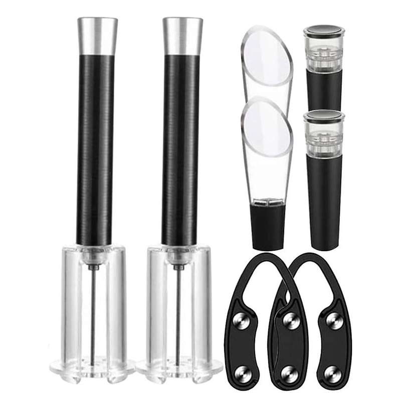 Wine Opening Set Air Pressure Pump Wine Bottle Opener, Easy Cork Remover Corkscrews Wine Opener Gift