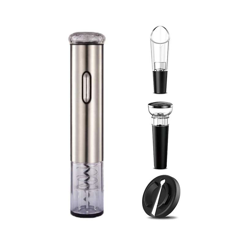 Wine Opener Electric Stainless Steel Bottles Opener Set Portable Red Wine Bottles Opener Kitchen Ba