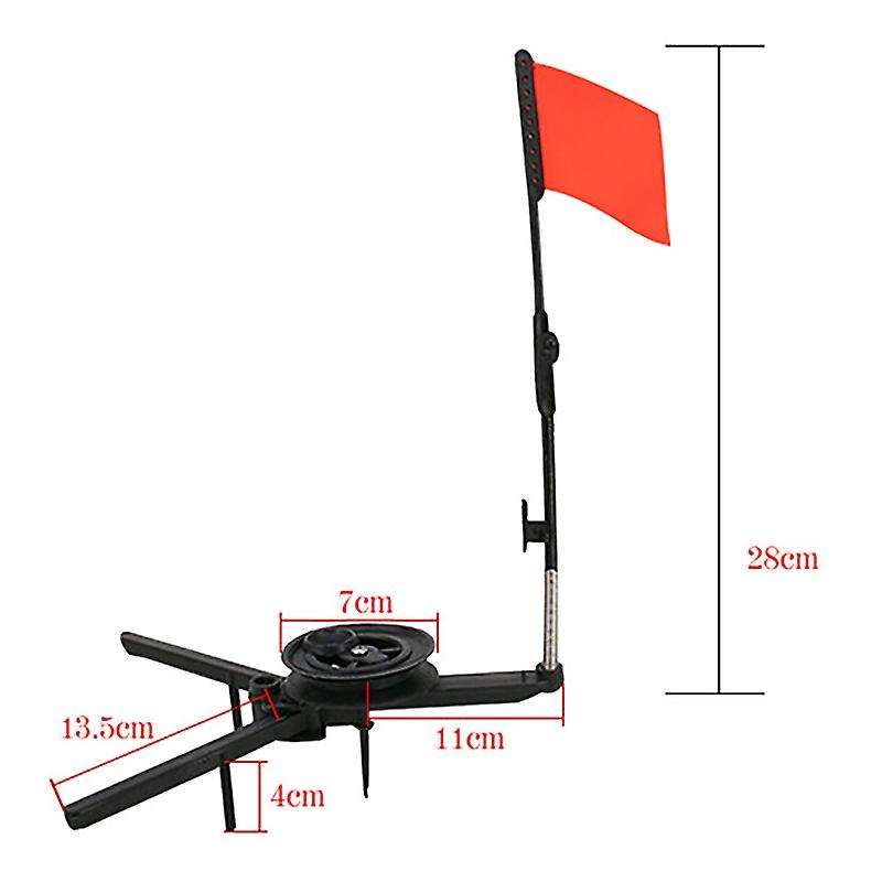 Winter Ice Fishing Tool for Marine Inflatable Boat Canoe Yacht Nylon Kayak Dinghy Safety Flag Base M