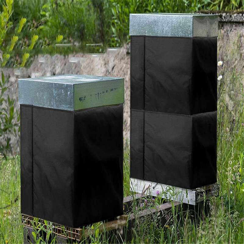 Winter Bee Hive Wrap Cover 600d Oxford Beehive Winter Protection Cover Windproof Insulation Wrap Bla