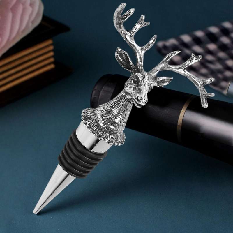 Wine Stopper Animal Bottle Stopper Deer Head Wine Stopper Red Wine Stopper Sealed Wine Bottle Stop