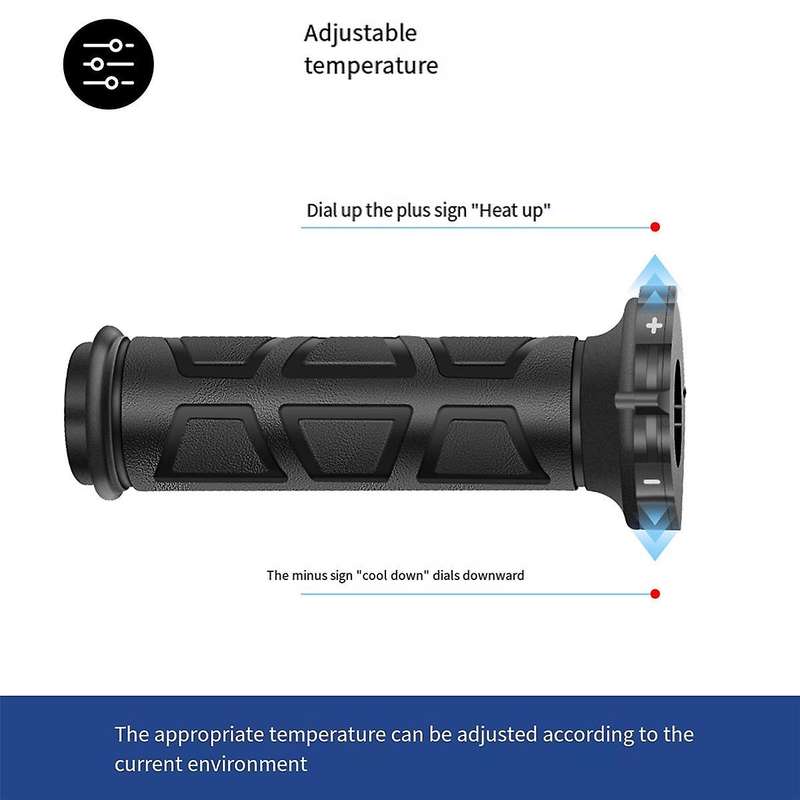 Winter Motorcycle Hand Heated Grips 3 Gear 12v 22mm Waterproof Electric Hand Heated Grips for E-bik