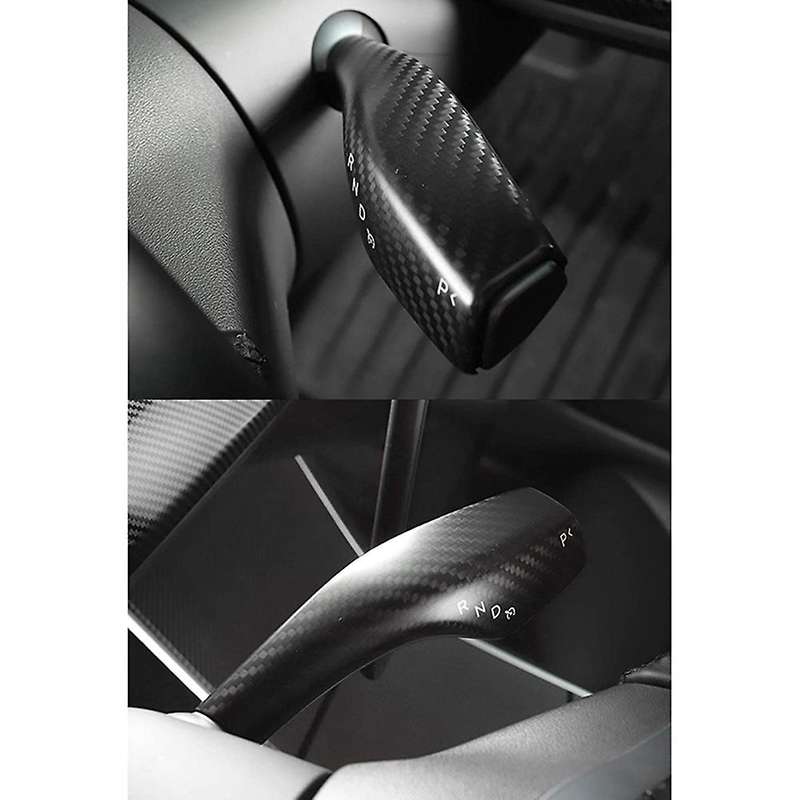 Wiper Shift Cover for Model 3 Interior Column Shift Modeification Cover Accessories Carbon Fiber (Ma