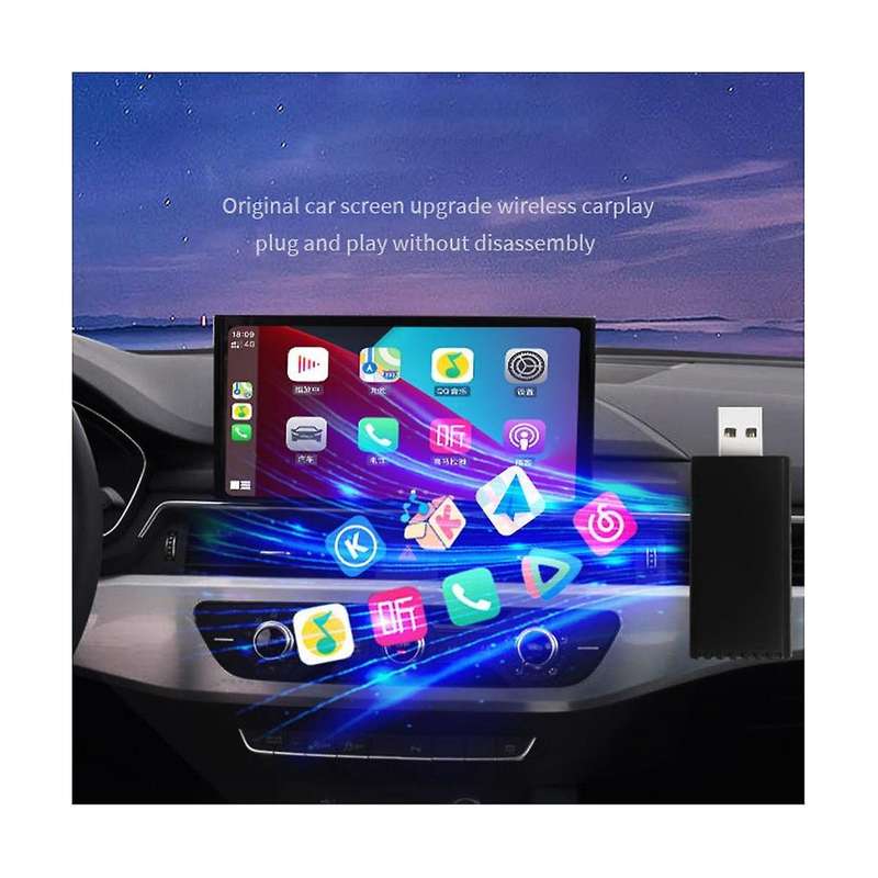 Wired to Wireless Carplay Adapter Car Stereo with Usb Plug and Play Smart Link Phone Automatic Conn