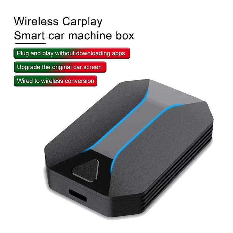 Wired to Wireless Carplay Adapter for Car Stereo with Type C Plug and Play WiFi Bluetooth 5.3 Receiv