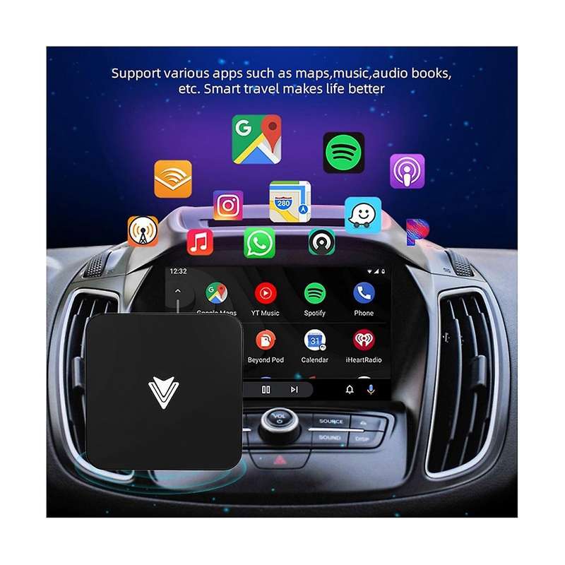Wired to Wireless Android Auto Carplay for Car Ai Box Linux System Bluetooth 5G Wifi Adapter for And