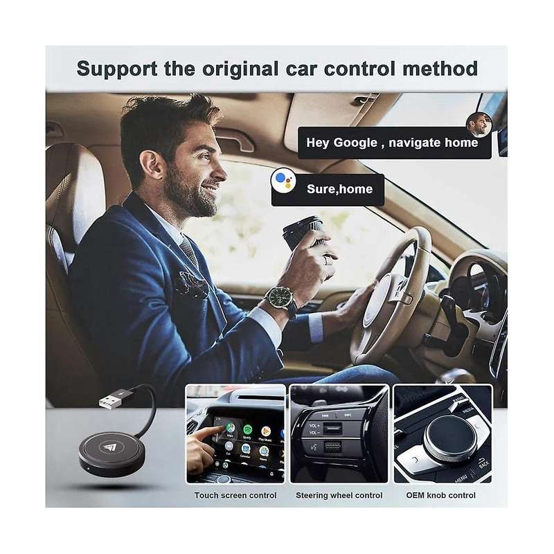 Wireless Android Auto Adapter, Wireless Android Auto Dongle, Android Auto Adapter for Android Phone