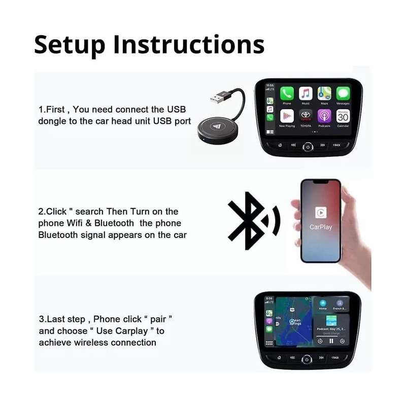 Wireless Android Auto Adapter, Wireless Android Auto Dongle, Android Auto Adapter for Android Phone