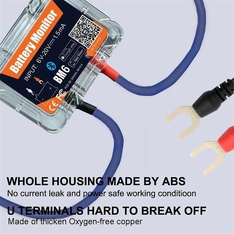 Wireless Bluetooth 12V Battery Monitory BM6 with Car Battery Health Check APP Monitoring Battery Tes