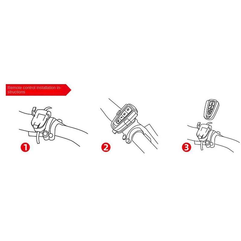 Wireless Bicycle Vibration Alarm USB Rechargeable Motorcycle Bike Alarm Remote Anti-Theft Bike Detec