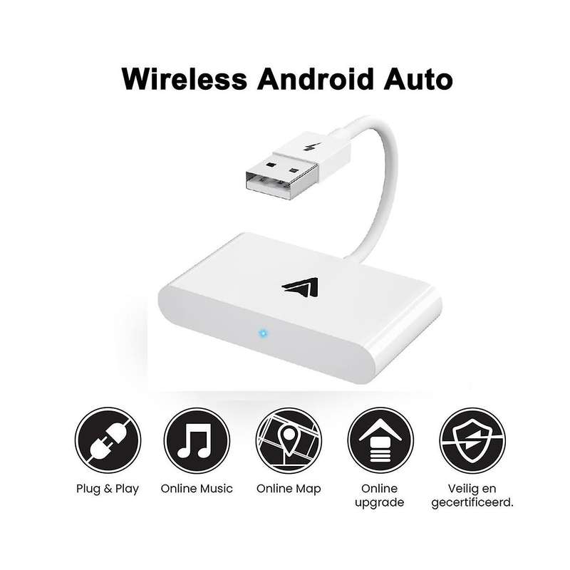 Wireless Car CarPlay Adapter Car Wired to Wireless AI BOX for Android Auto CarPlay Dongle Connect P