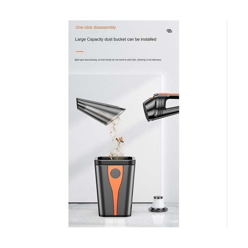 Wireless Car Vacuum Cleaner 6000pa Strong Suction Portable Vacuum Cleaner Dual Use Handheld Cleanin