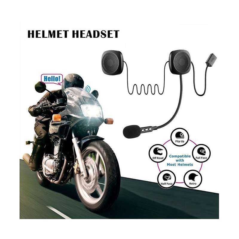 Wireless Bluetooth Headset Motorcycle Helmet Speakers Earphone Hands-Free Call Mp3 Music Player Moto