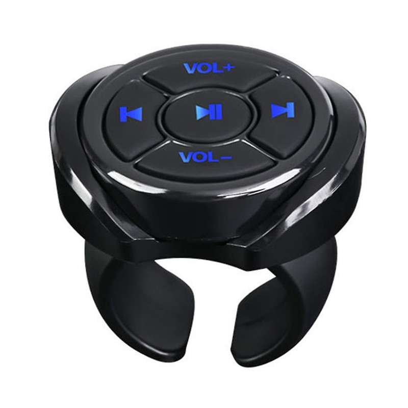 Wireless Bluetooth Media Button Remote Controller Car Motorcycle Bike Steering Wheel Music Play Remo