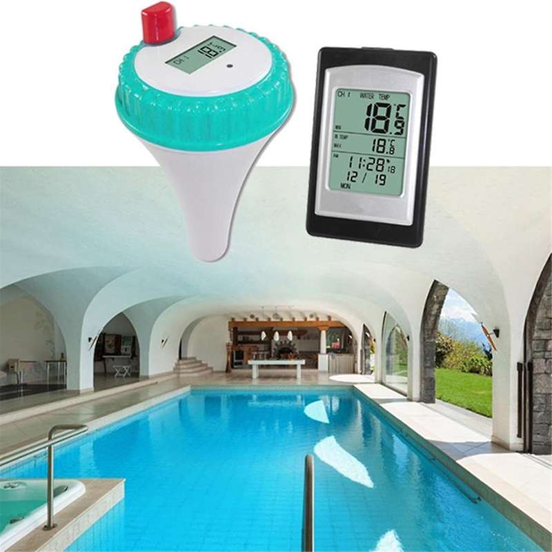 Wireless Buoy Swimming Pool Spa Thermometer Long Range Waterproof Bathtub Floating Thermometer