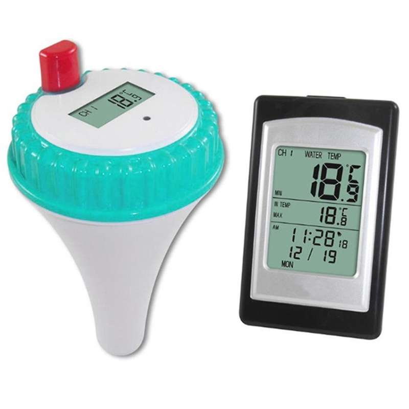 Wireless Buoy Swimming Pool Spa Thermometer Long Range Waterproof Bathtub Floating Thermometer