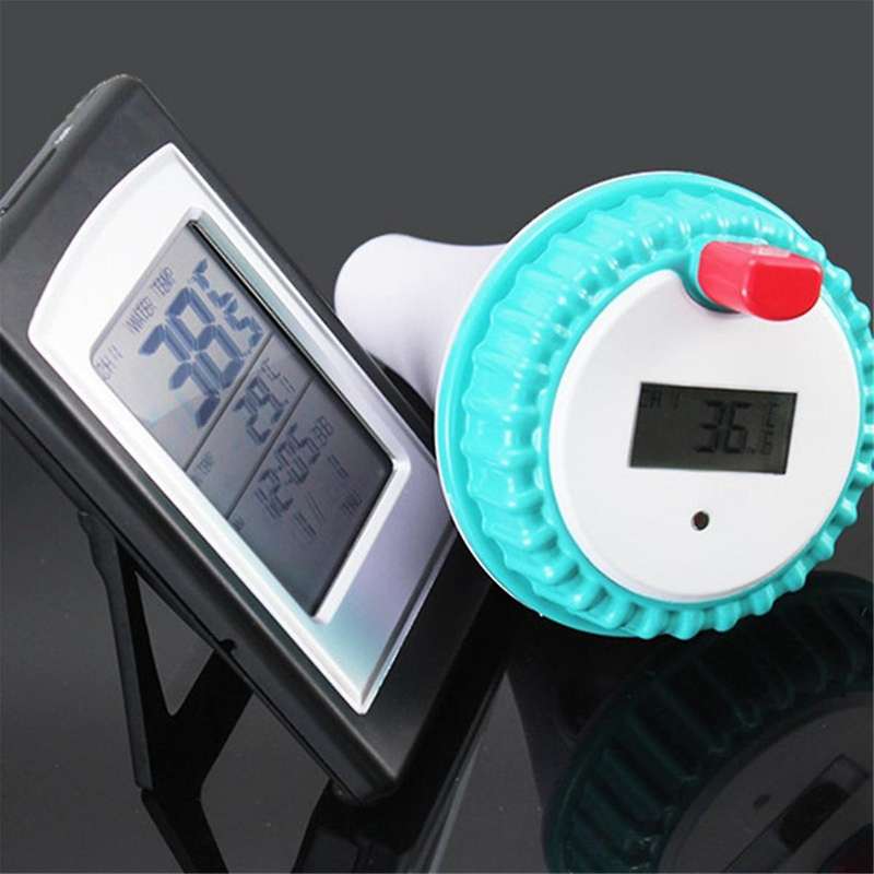 Wireless Buoy Swimming Pool Spa Thermometer Long Range Waterproof Bathtub Floating Thermometer