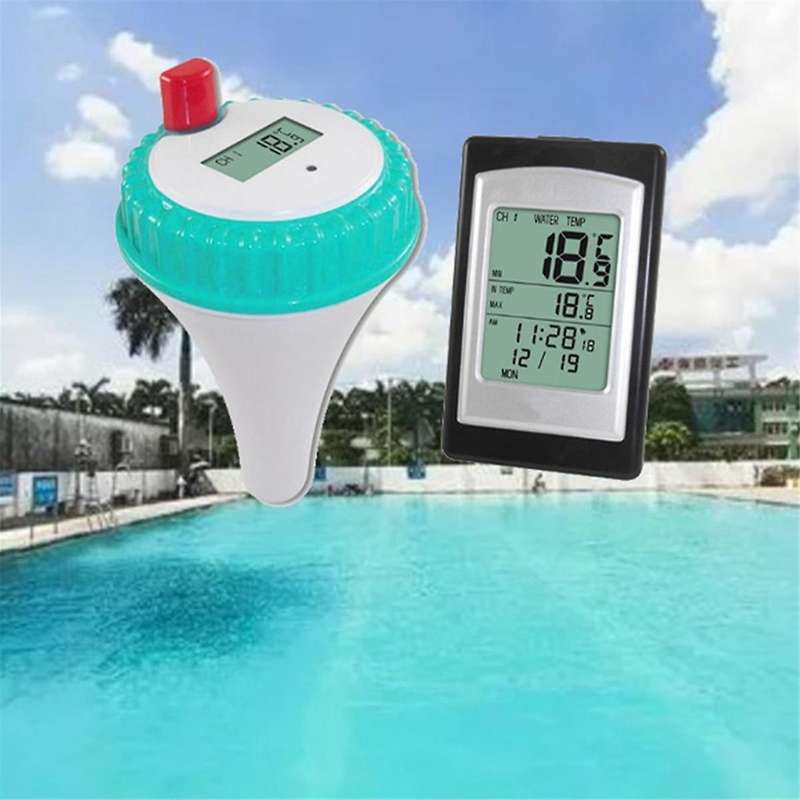 Wireless Buoy Swimming Pool Spa Thermometer Long Range Waterproof Bathtub Floating Thermometer