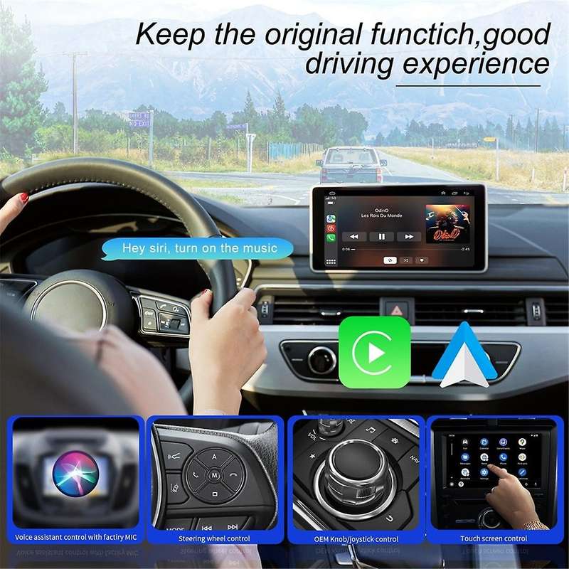 Wireless Carplay Adapter & Android Auto Adapter, CarPlay Dongle Magic AI Box for Wired Carplay Andro