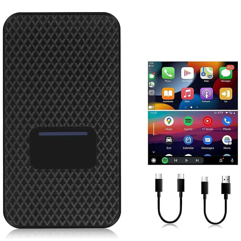 Wireless Carplay Adapter & Android Auto Adapter, CarPlay Dongle Magic AI Box for Wired Carplay Andro