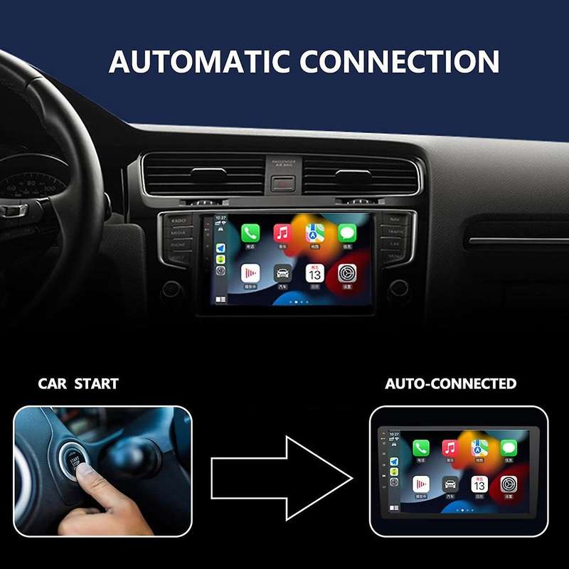 Wireless Carplay Adapter ,plug & Play, Converts Wired to Wireless Carplay Dongle, Support Online Up