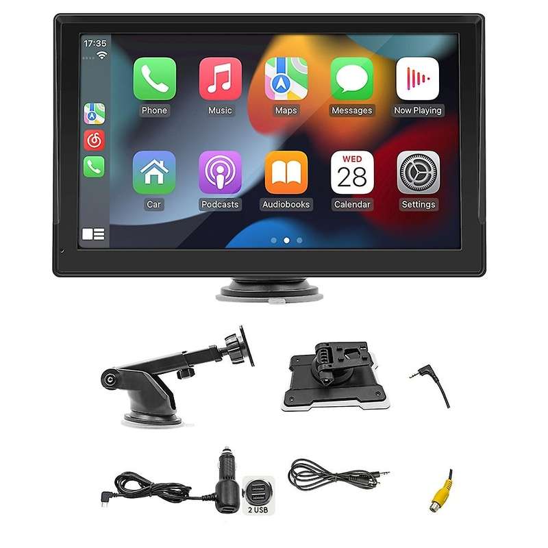 Wireless Carplay 9 Inch Portable Car Bluetooth Mp5 Player Android Auto Central Control Hd Driving Re