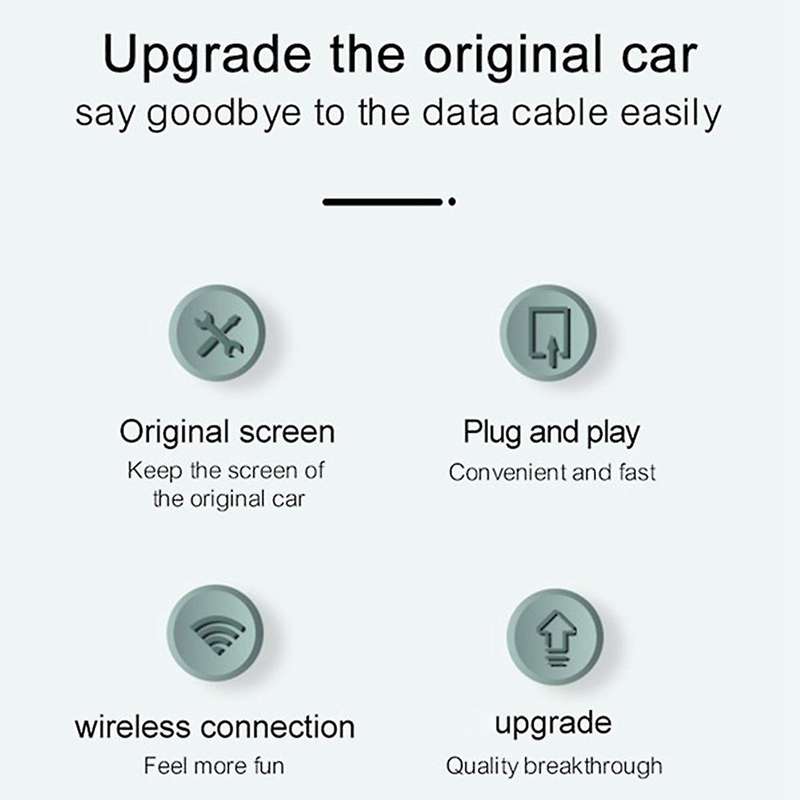 Wireless Carplay Adapter Car Play Box Bluetooth Connection for Factory Wired CarPlay Car Multimedia