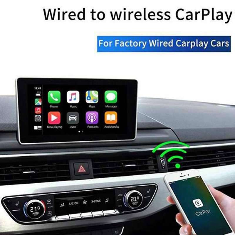 Wireless Carplay Adapter Car Play Box Bluetooth Connection for Factory Wired CarPlay Car Multimedia