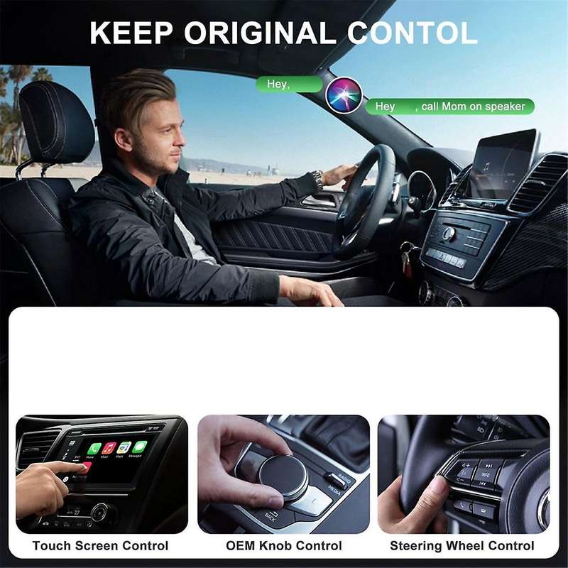Wireless CarPlay Adapter for Car Adapter for Navigation Media Player Convert Wired to Carplay Wirel