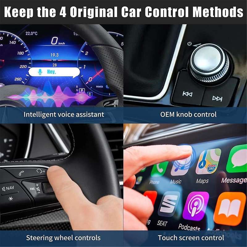Wireless CarPlay Adapter for Smart Link USB Adapter for Navigation Media Player Mirrorlink Car Adapt