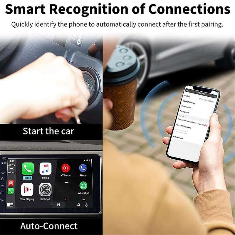 Wireless CarPlay Adapter for Smart Link USB Adapter for Navigation Media Player Mirrorlink Car Adapt