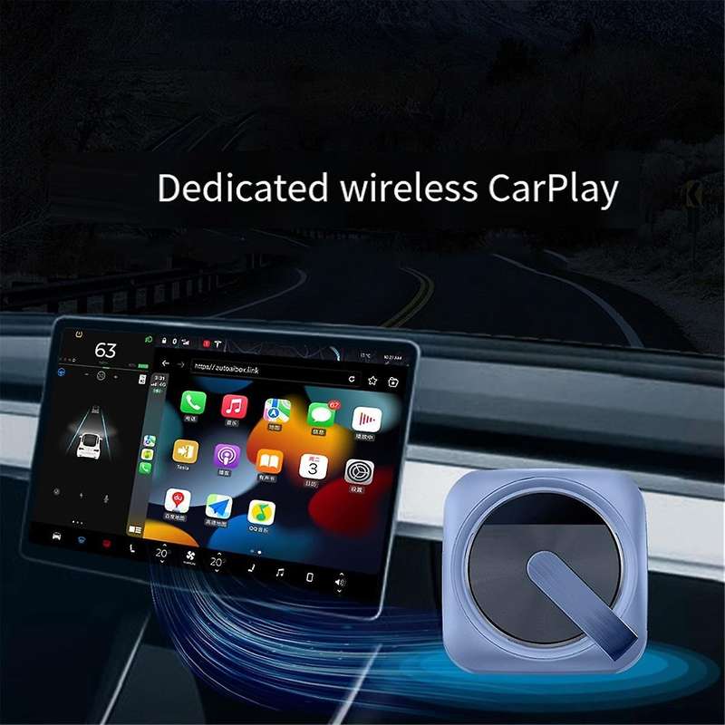 Wireless CarPlay Adapter for Model /3/S Cars, Support Airplay/Navigation/Online OTA Update,No SIM Ca