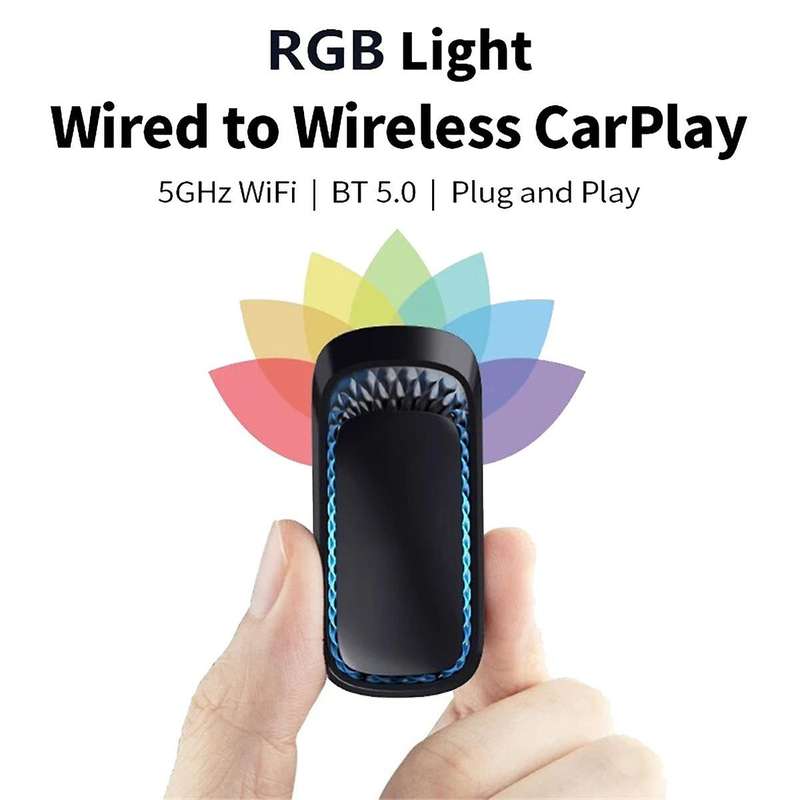 Wireless Carplay Adapter Smart Box Plug and Play Bluetooth WiFi Receiver for Wired Cars Carplay-Type