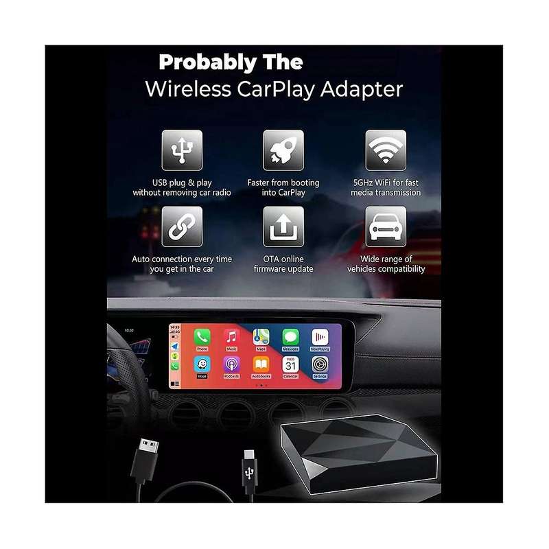 Wireless CarPlay Adapter for Wireless Carplay IOS 10 Auto Ai Box Car Navigation Module Multimedia P
