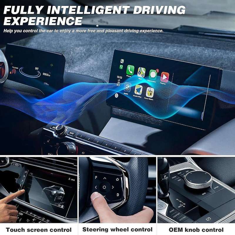 Wireless Carplay Adapter, Box, 5GHz WiFi and 5.1 BT, Suitable for 2017+ Wired CarPlay Cars, Plug an