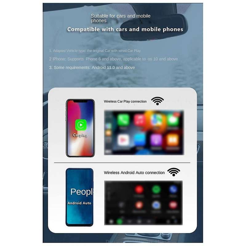Wireless Carplay Adapter Wireless Android Auto Adapter Wireless Adapter Convert Wired Android Auto
