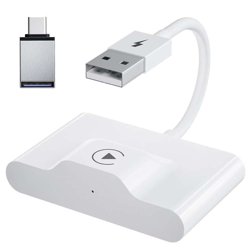Wireless CarPlay Adapter Wired to Wireless Carplay Dongle for WiFi Online Update Wireless CarPlay Ad