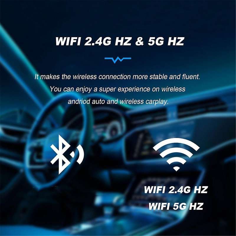 Wireless Carplay Adapter-2 In 1 Wireless Carplay and Android Auto Box for Wired Carplay Cars Convert