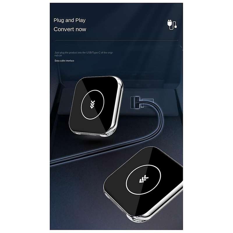 Wireless Carplay Android Adapter 2 in 1 Wireless Adapter Car Adapter Convert Wired Android Auto to