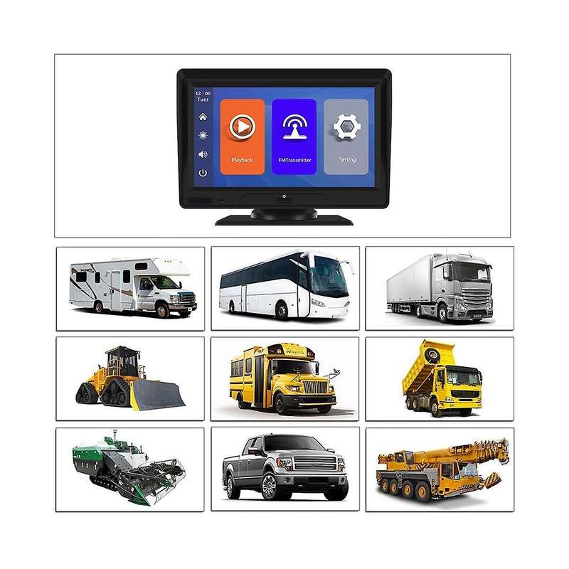 Wireless Carplay Android Auto 7 Inch Screen Radio Front Backup Cameras Bluetooth Wifi Fm Bluetooth