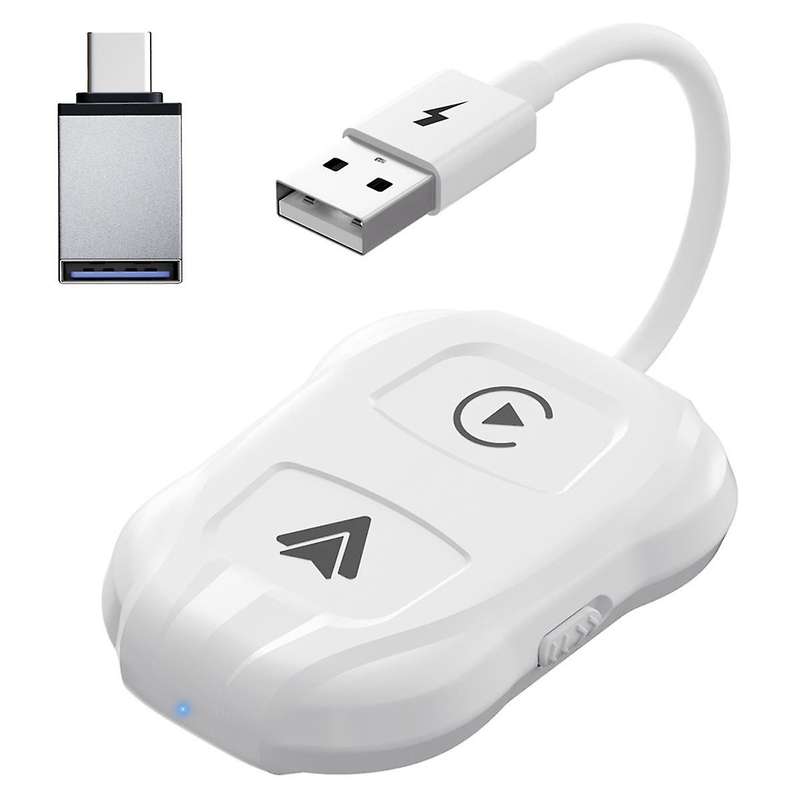 Wireless Carplay Android Auto Adapter,Plug & Play Dongle, for All Wired CarPlay Cars IOS 10+ Android