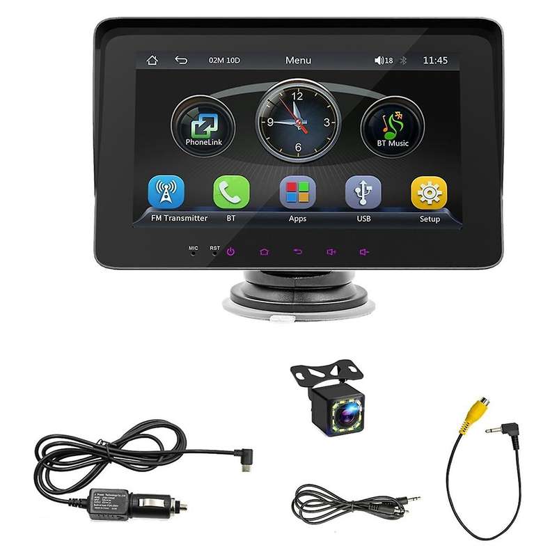 Wireless Carplay Android Auto, Portable Touch Screen Automatic Multimedia Player, Car Stereo with Mi