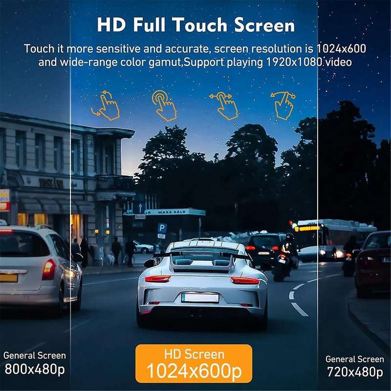 Wireless Carplay Android Auto, Portable Touch Screen Automatic Multimedia Player, Car Stereo with Mi